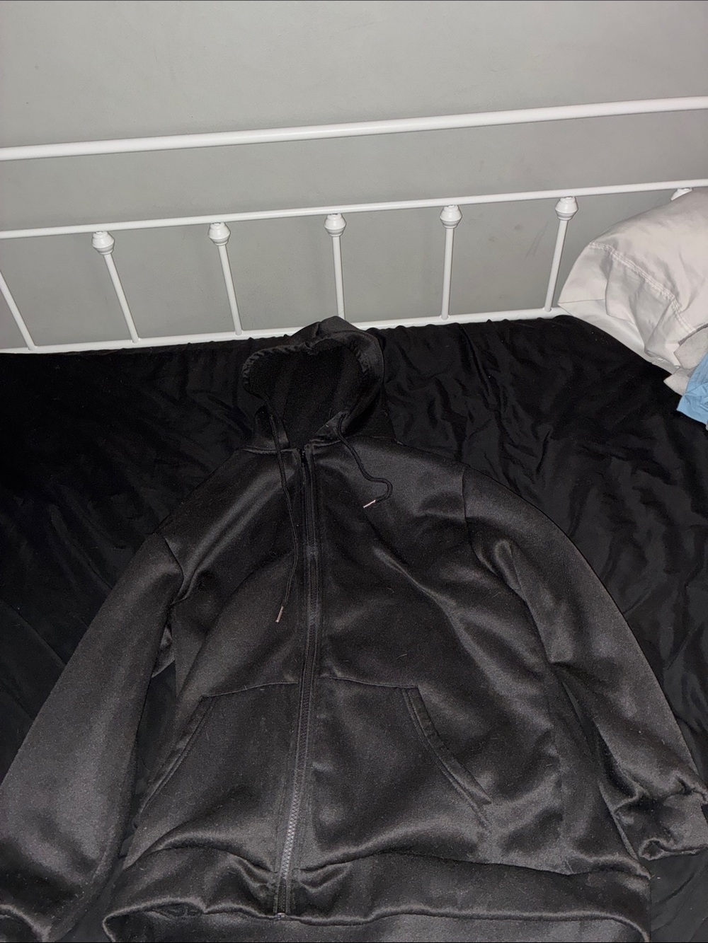 Men's Black Full-Zip Hoodie Jacket
